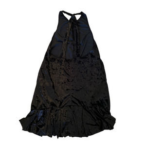 UNIF Black Velvet Crisscross Back Short Dress sz S